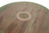 Giner and Colomer - Round Hand-Painted Mango Wood Dining Table