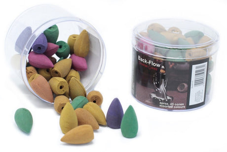 Tub of Assorted Back Flow Incense Cones (aprox 45)