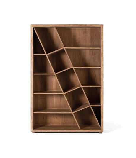 Giner and Colomer - Acacia Wood Bookcase In Natural & Black