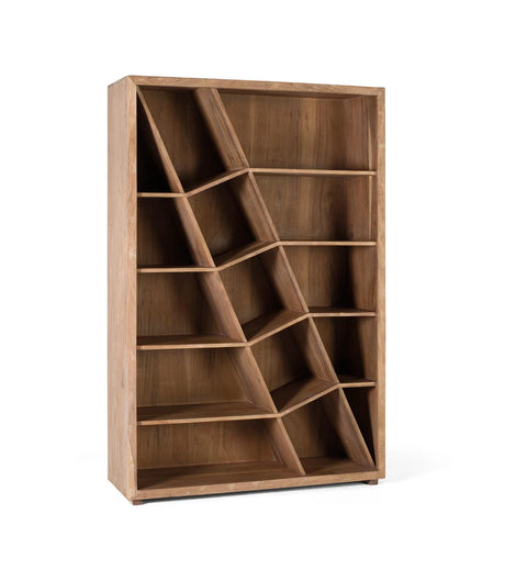 Giner and Colomer - Acacia Wood Bookcase In Natural & Black