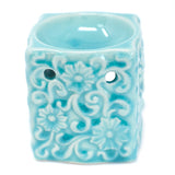 Classic Small Square Floral Oil Burners (aast)