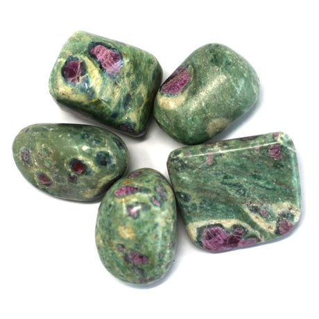 Premium Tumble Stone - Ruby with Fuchsite