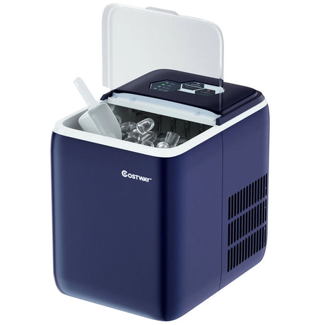 Portable Electric Ice Cube Maker 2.6L-Blue