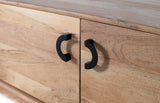 Giner and Colomer - 4-Door Acacia Wood TV Cabinet In Natural Finish