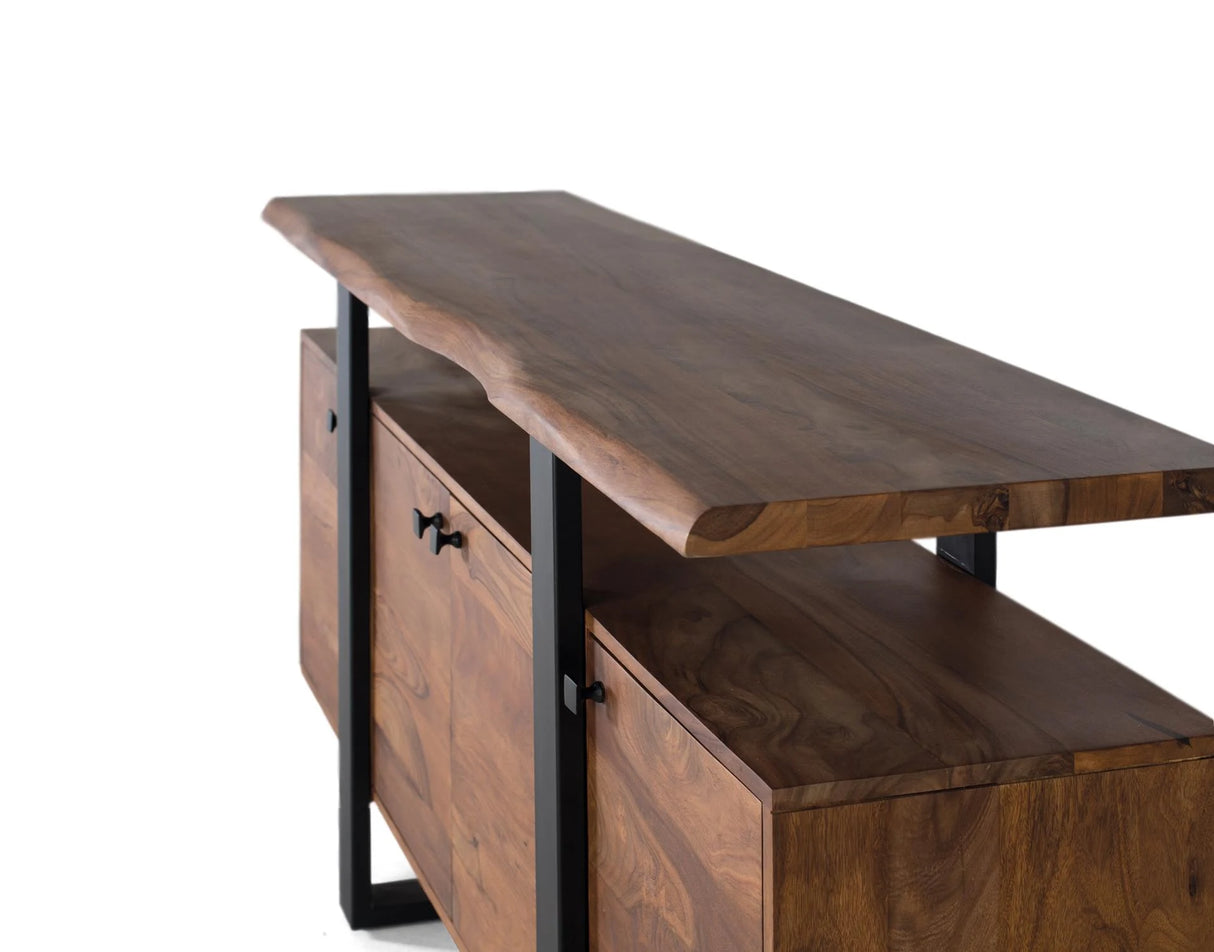 Giner and Colomer - Rosewood & Metal 4-Door Sideboard With Reclaimed Wood