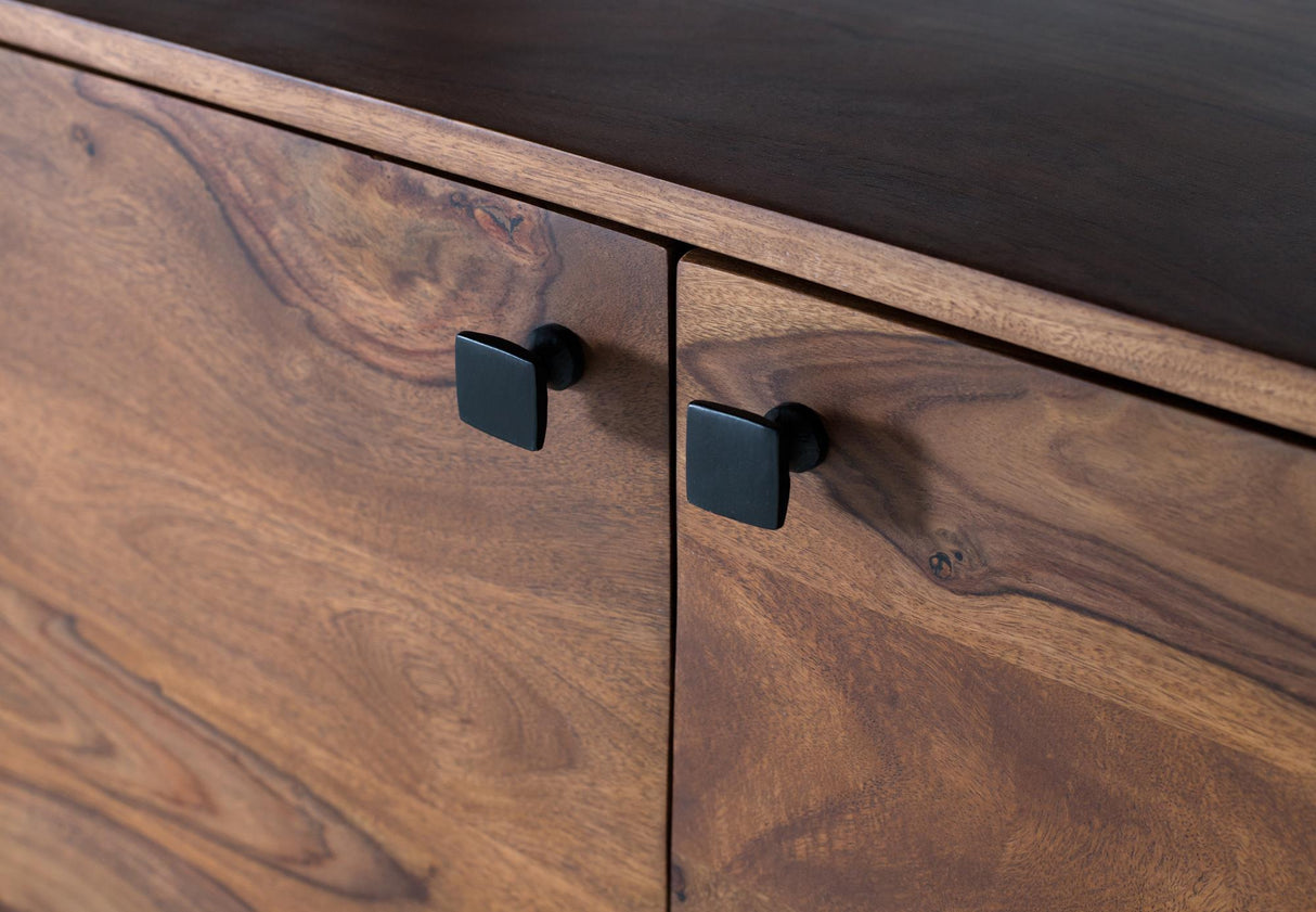 Giner and Colomer - Rosewood & Metal 4-Door Sideboard With Reclaimed Wood