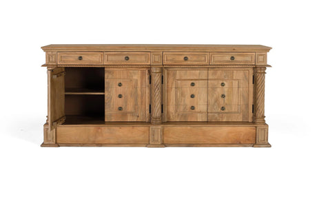 Giner and Colomer - 4-Drawer, 4-Door Reclaimed Mango Wood Sideboard