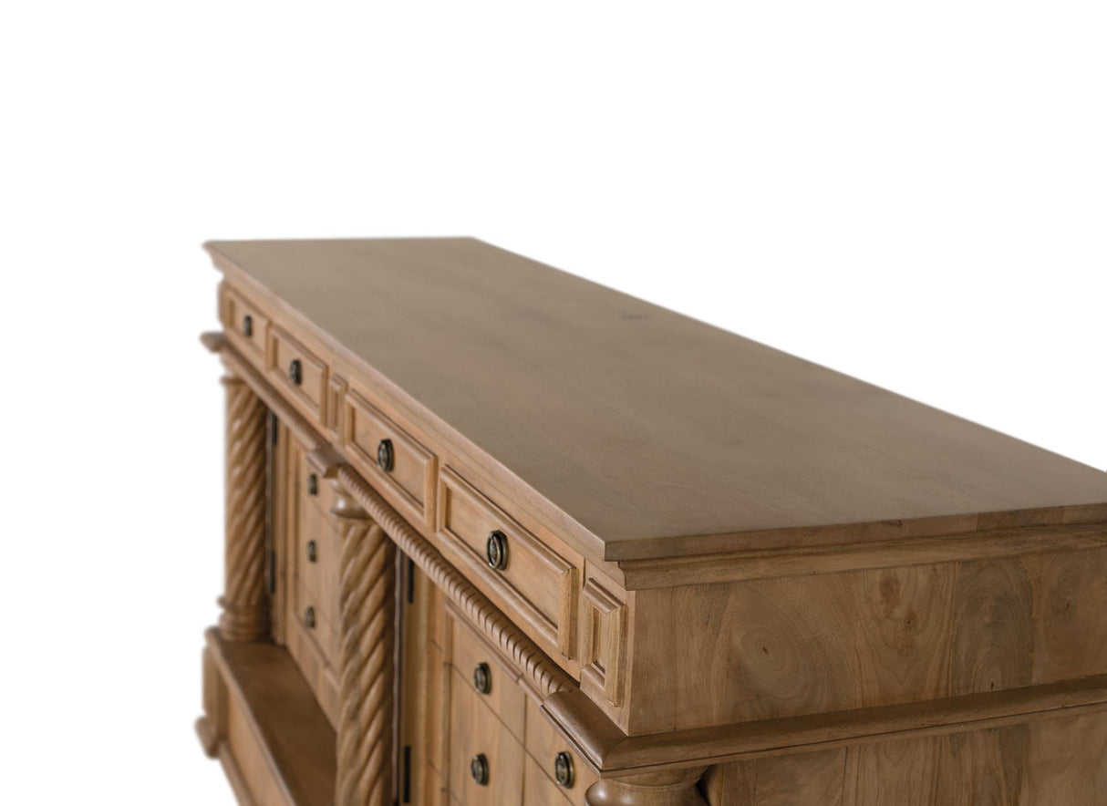 Giner and Colomer - 4-Drawer, 4-Door Reclaimed Mango Wood Sideboard