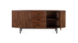 Giner and Colomer - Acacia Wood & Metal Sideboard With 2 Doors & 3 Drawers