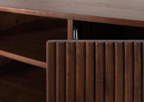 Giner and Colomer - Acacia Wood & Metal Sideboard With 2 Doors & 3 Drawers