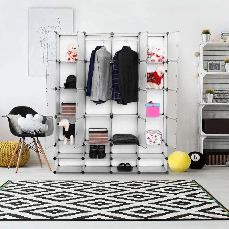16+8 Cubes Portable Clothes Wardrobe