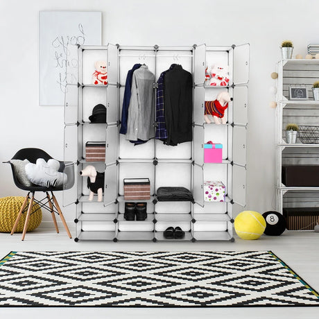 16+8 Cubes Portable Clothes Wardrobe