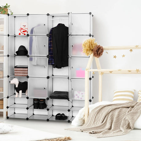 16+8 Cubes Portable Clothes Wardrobe
