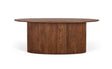 Giner and Colomer - Oval Acacia Wood Dining Table With Reclaimed Finish