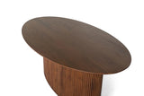 Giner and Colomer - Oval Acacia Wood Dining Table With Reclaimed Finish