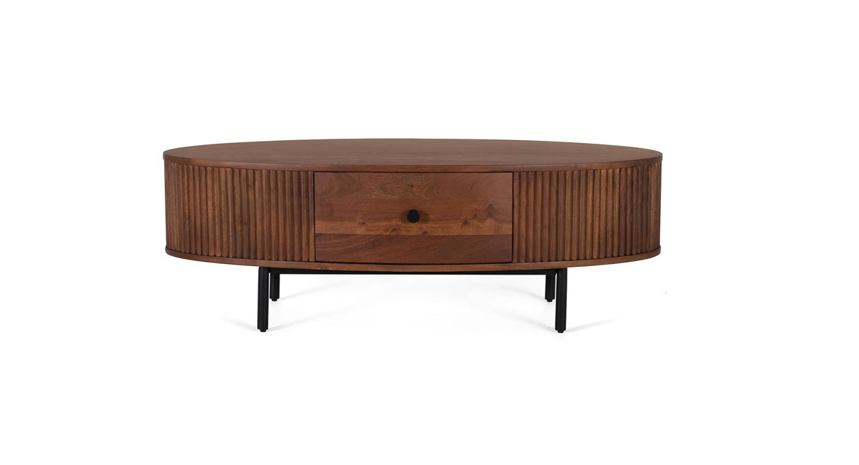 Giner and Colomer - Acacia Wood Coffee Table With 1 Drawer