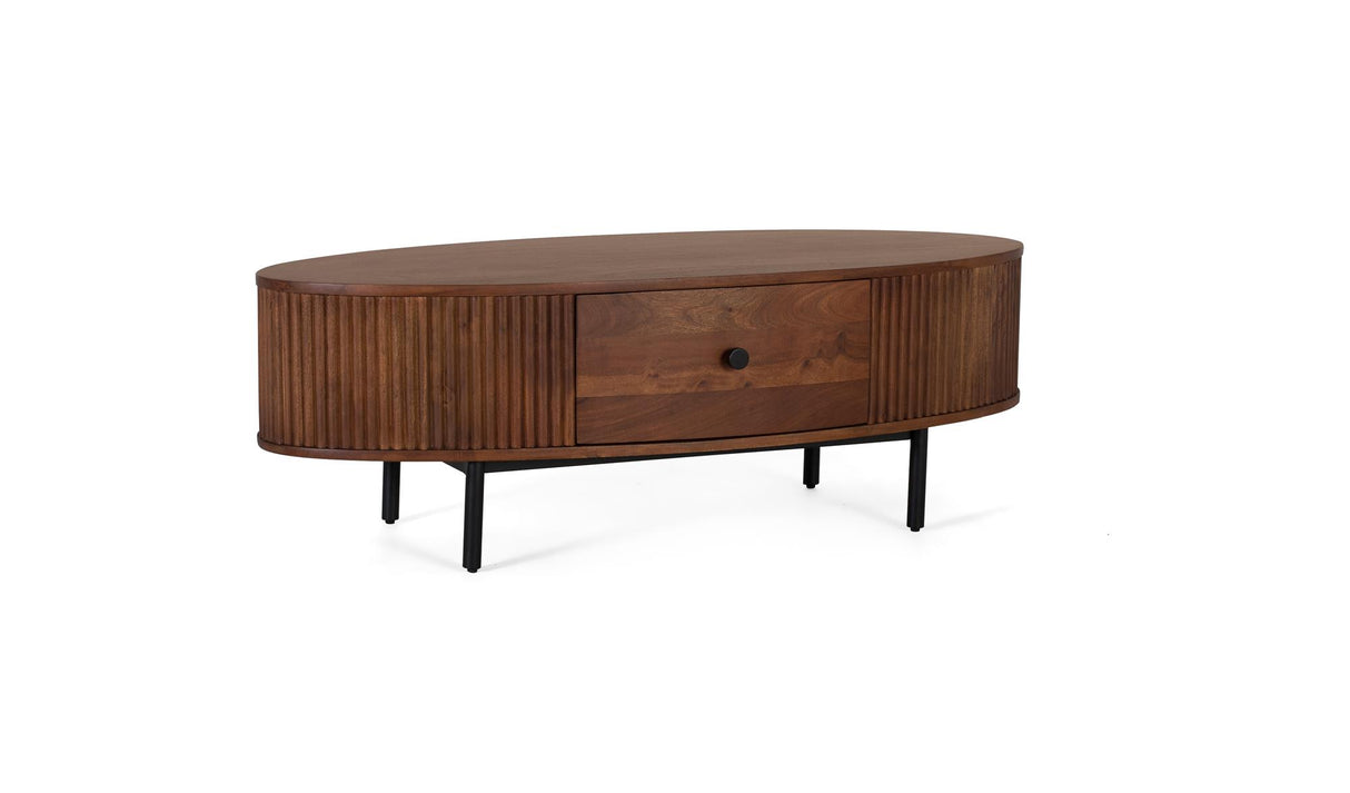 Giner and Colomer - Acacia Wood Coffee Table With 1 Drawer