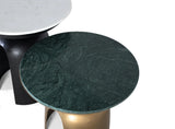Giner and Colomer - Set Of 2 Tables With Aluminum & Marble Tops