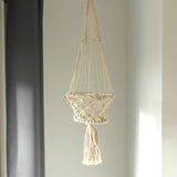 Macrame Pot Holder - Single Small Pot