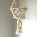 Macrame Pot Holder - Single Small Pot