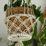 Macrame Pot Holder - Single Small Pot