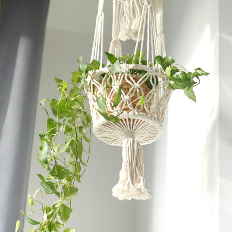 Macrame Pot Holder - Double Holder