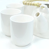 Herbal Teapot Set - Classic White