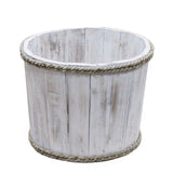 Small Nautical Display Tub - Whitewash 21x29cm