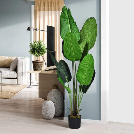 Artificial Plant Artificial Green Plant 160 cm Tropical Palm Artificial Monstera Snake Plant