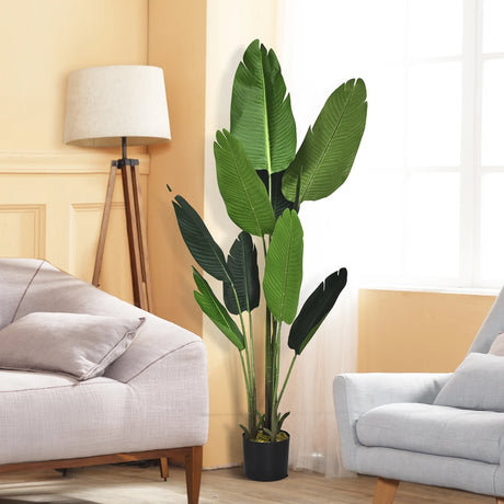 Artificial Plant Artificial Green Plant 160 cm Tropical Palm Artificial Monstera Snake Plant