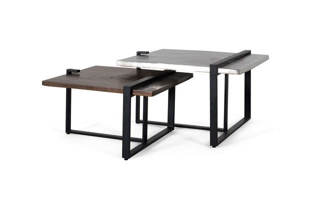 Giner and Colomer - Set Of 2 Coffee Tables In Aluminum & Iron