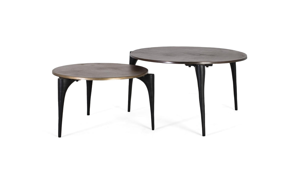 Giner and Colomer - Set Of 2 Iron & Aluminum Tables
