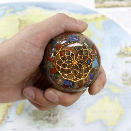 Orgonite Desk Power Packs - Multi Stone Dome