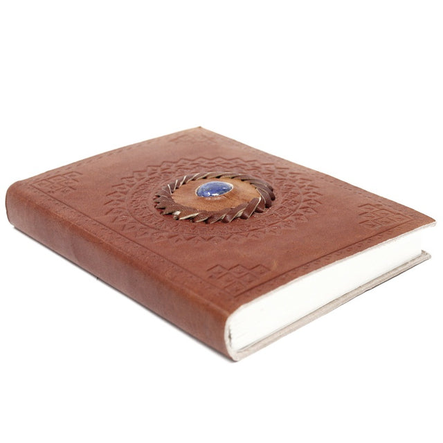 Leather Lapis Notebook (7x5")