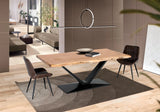 Giner and Colomer - Rectangular Acacia Wood & Metal Dining Table (5 cm Top)
