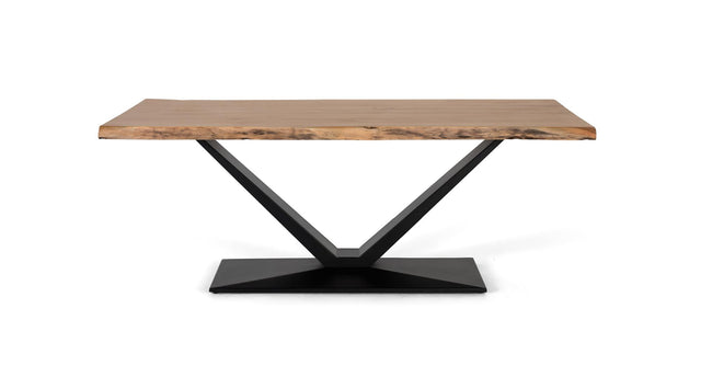 Giner and Colomer - Rectangular Acacia Wood & Metal Dining Table (5 cm Top)