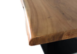 Giner and Colomer - Rectangular Acacia Wood & Metal Dining Table (5 cm Top)