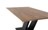 Giner and Colomer - Rectangular Acacia Wood & Metal Dining Table With Adjustable Pads