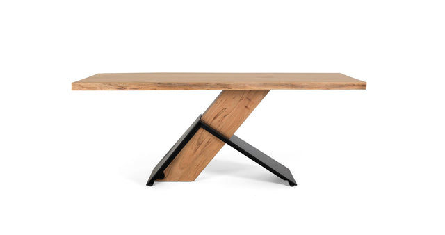 Giner and Colomer - Rectangular Acacia Wood & Metal Dining Table