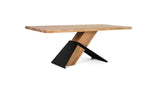Giner and Colomer - Rectangular Acacia Wood & Metal Dining Table