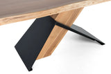 Giner and Colomer - Rectangular Acacia Wood & Metal Dining Table