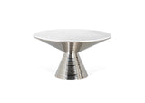 Giner and Colomer - Coffee Table With Marble Top & Metal Base