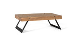 Giner and Colomer - Acacia Wood & Metal Coffee Table In Natural Color