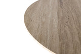 Giner and Colomer - Dining Table With Travertine Marble Top & Metal Base