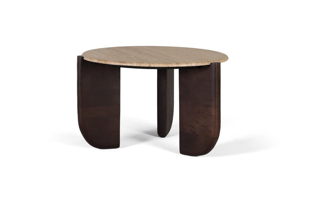 Giner and Colomer - Solid Mango Wood Coffee Table With Marble Top