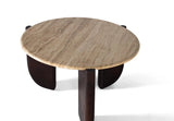Giner and Colomer - Solid Mango Wood Coffee Table With Marble Top