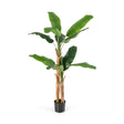 5.5/6.5 Feet Tall Artificial Banana Tree with 10/27 Large Leaves-5.5 ft