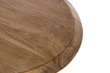 Giner and Colomer - Oval Dining Table With Acacia Wood Top & Metal Base