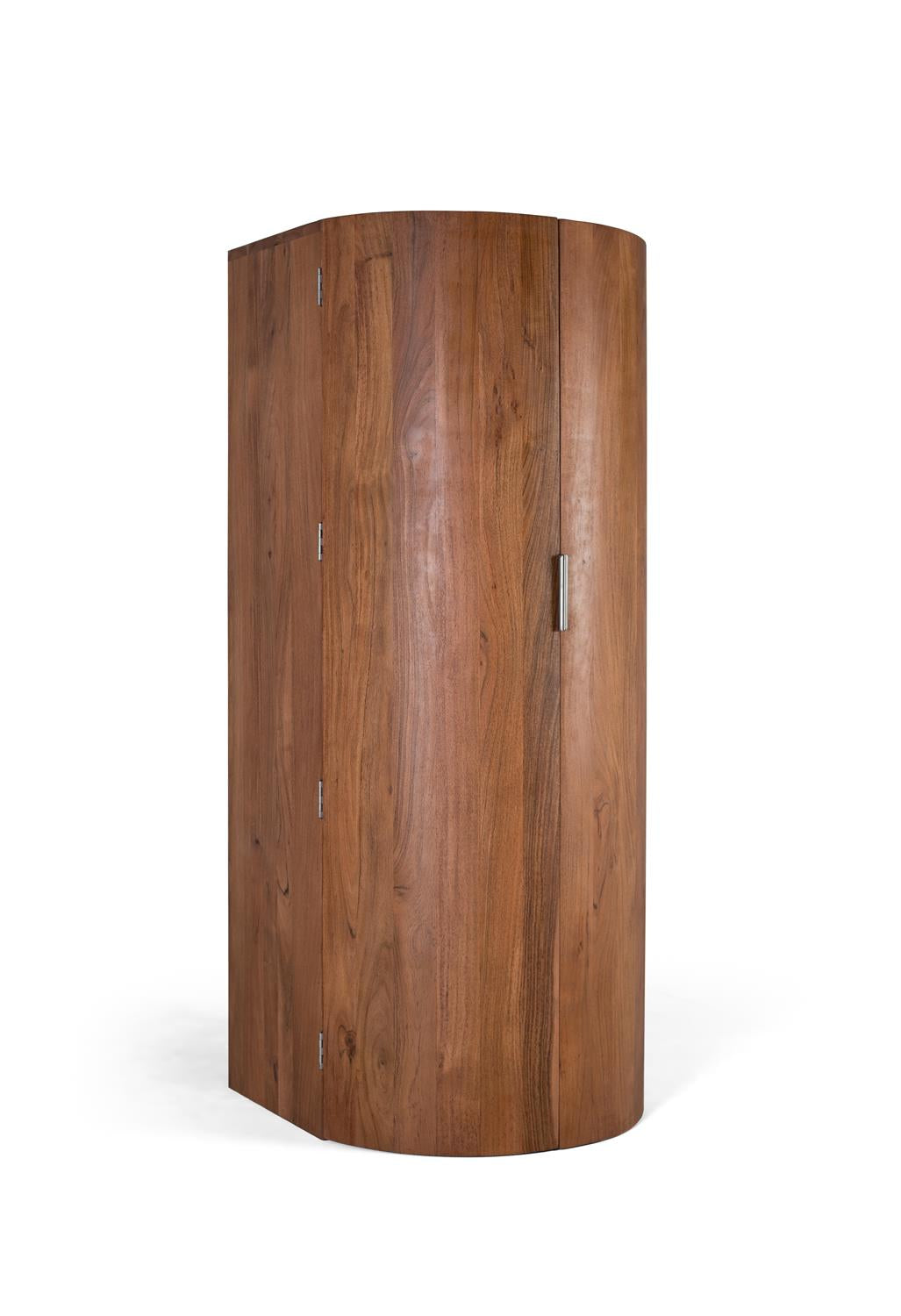 Giner and Colomer - 2-Door Solid Acacia Wood Bar Cabinet (Natural Color)