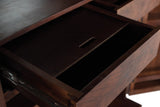 Giner and Colomer - 2-Door Solid Mango Wood Bar Cabinet With Cherry Metal Base